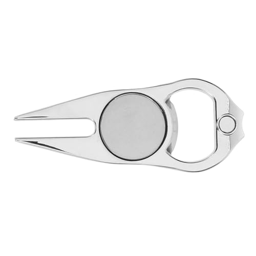 ledmomo 軽量耐久メタル製 ゴルフディボット修理フォーク ゴルフ芝生補修ツール 実用的で長持ち アクセサリー