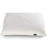 Naturepedic Organic Bed Pillows for Sleeping - Cotton Fabric with PLA Low Fill Pillows for Neck & Shoulder Pain Relief - Cooling Pillows for Bed, Side, Back or Stomach Sleepers - 20” x 26”