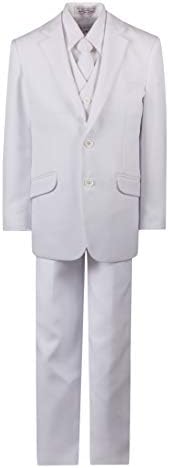 Boys 2 Button First Holy Communion Suit - White