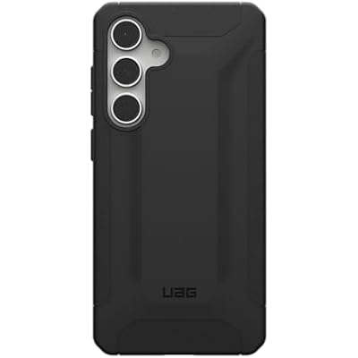 URBAN ARMOR GEAR UAG Designed for Samsung Galaxy S24 FE Case SM-S721 Scout, Rugged Military Grade Dropproof Impact Resistant Non-Slip Protective Cover, Black