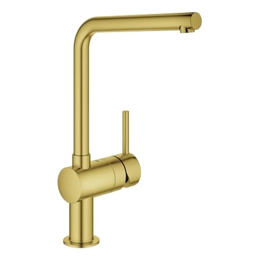 Grohe Minta 31375 - Miscelatore monocomando per lavello a L, colore: Sunrise spazzolato