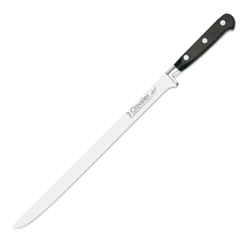 3Claveles Forgé - Cuchillo jamonero forjado, 30 cm, 12 pulgadas