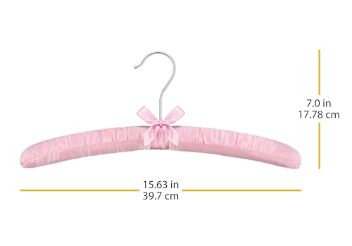 Whitmor Satin Pastel-Set of 8 Padded Hanger, 8 Count, 1.50 x 15.63 x 7.0 inches