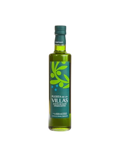 Nueva Cosecha Noviembre 2025 | PUERTA DE LAS VILLAS | Aceite de Oliva Virgen Extra Picual Temprano - Botella de vidrio 500 ml.