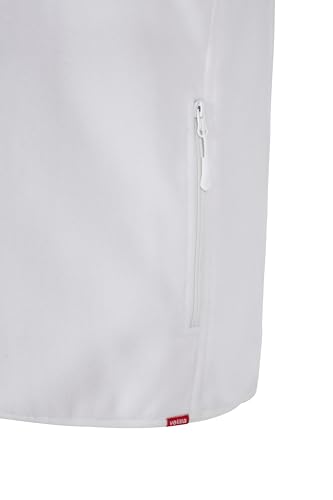 VELILLA Unisex Fleece Weste, weiß, XL