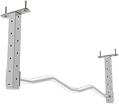 Wall-Mounted Horizontal Bar, Pull-up Bar for Muscle Strength Training, Adjustable Height for Male and Female Sports Fitness Bar, Used for Indoor and Outdoor (Stainless Steel Bent Rod)