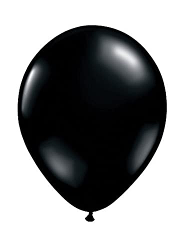 PARTY TIME - 20-Pieces Black Decorative Latex Balloons (12 Inches)