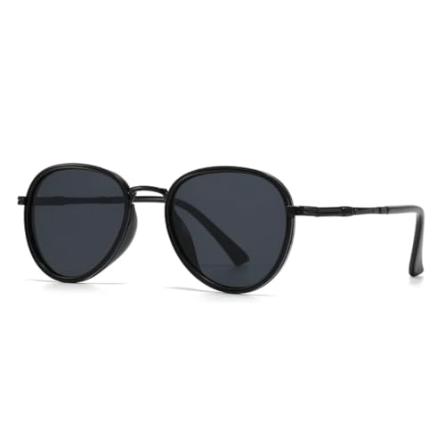 Lunettes de soleil rétro homme en métal pour terrasses et conduite