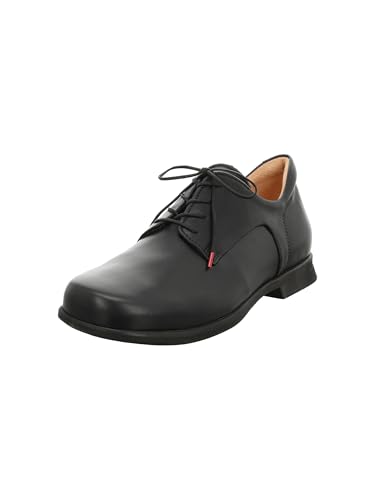 Think! Herren PENSA chromfrei gegerbte nachhaltige Halbschuhe, SCHWARZ 0000