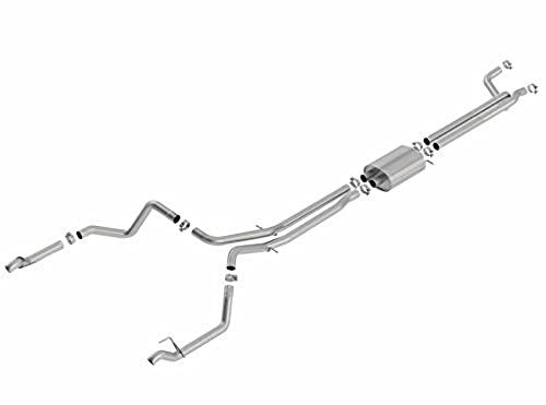 Borla 140778 S-Type Axle-Back Exhaust System 2.75 In. Into Muffler True Dual Single Split Rear Exit For Use W/Factory Fascia Tips S-Type Axle-Back Exhaust System #TOP4