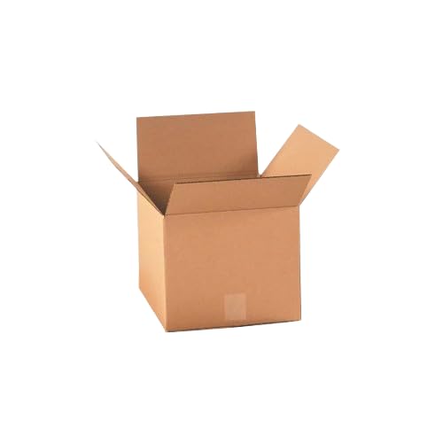 AKAR Single Wall Small (S) Cube Cardboard Boxes (12.7cm x 12.7cm x 12.7cm) for Small Parcel Gift Watch Packing Jewellery Mailing Box (Pack of 50)