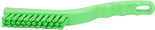 Image of SPARTA Detail Brush Grout Brush, Crevice Brush with Hanging Hole for Bathroom, Kitchens, Countertop, Plastic, 9 Inches, Lime