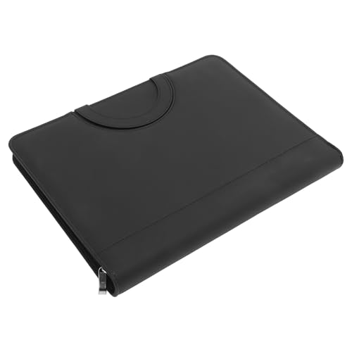 KICHOUSE Bolsa Cremallera para Documentos A4 Multifuncional en Material Pu y Metal, Organizador de Archivos Conveniente para Estudiantes y Profesores