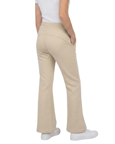 Image of WELAKEN Girls Sweatpants for Casual & Athletic - Kids Flared Pants Bell-Bottom Trousers with Pockets