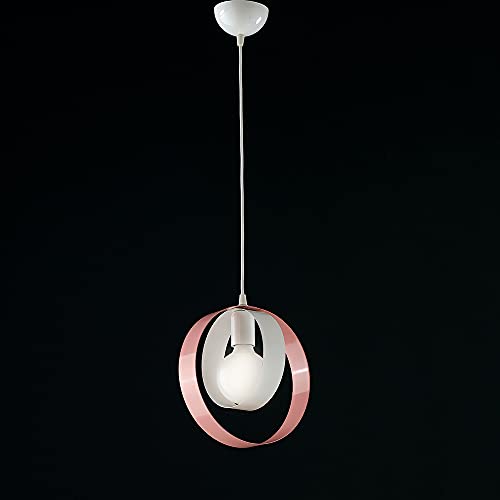 Lustre chambre à coucher blanc et rose suspension moderne salon bon-64