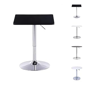 Gtzbciv バーテーブル カウンター机 昇降式 四角形 昇降机 50CM 高さ調節可能 カフェつくえ 部屋 ハイテーブル デスクトップを回転 オフィス シンプルデスク 家具 便利 耐久 パソコン作業 インテリア 飾り台 (50CM...