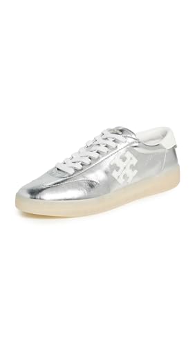Tory Burch Women's Phoenix Sneakers, Silver/Bianco, 9.5...