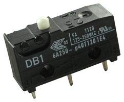 Zf Electronics Microswitch, Pin Plunger, Spdt, 5A 250V - DB1C-C1AA