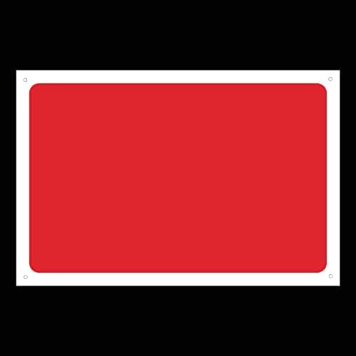 Custom Made Red Background Sign (Choose Size, Material & Text)