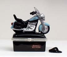 MidwestGloves PHB Soft-Tail Harley Davidson Porcelain Hinged Box