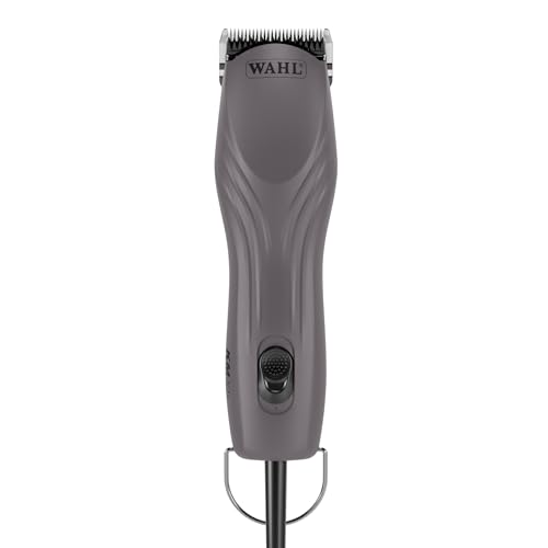 Wahl Pro Animal KM10+ Clipper con cable – Nueva hoja #10 Prime Series, tecnología pendiente de patente LOCKGUARD y diseño de carcasa con textura, cortapelos para gatos, perros y caballos, ligero, 2