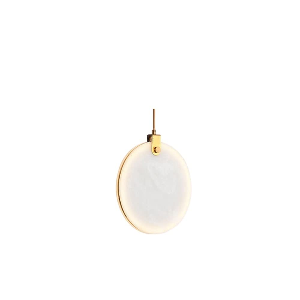 Lustre en marbre LED pour éclairage de cuisine moderne et salon chaleureux