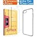 iPhone 8 Plus / 7 Plus / 6 Plus Pro Clear Case and Tempered Glass COMBO, IXIR iPhone 7 Plus / iPhone 7 Pro Case Cover + Tempered Glass [3-PACK] for Apple iPhone 8 Plus / iPhone 7 Plus - Crystal View