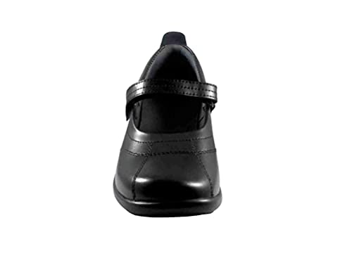 Little Girls Black Soft Leather Shoes, Cristina 11M4