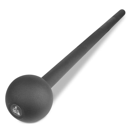 Image of ProsourceFit Steel Macebell, Heavy Duty Steel Mace, Workout Mace with Non-Slip Grip for Gada, Strength and Core Training