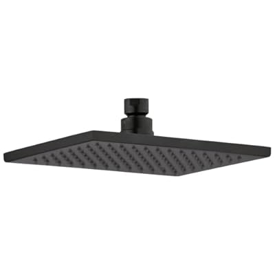 DELTA FAUCET Rain Shower Head, Rainfall Shower Head, Matte Black Shower Head Rainfall, Metal Shower Head, Ceiling Mount Shower Head, Matte Black RP62955BL