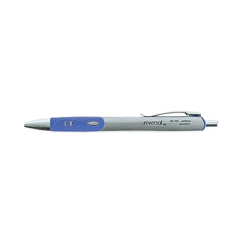 Bolígrafo retráctil Universal One gel azul mediano docena miniatura 3