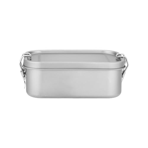 BFHRDESX Compatible for Tiartisan Titanium Single Layer Lunch Box Lightweight Portable Outdoor Camping Food Container(800ml Handle-Less)