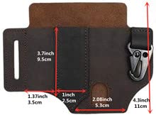 Walldecalsandart Multitool Sheath For Belt, Leather Edc Pocket Organizer For Men, Leatherman Sheath With Pen Holder, Key Fob, Flashlight Pouch (Brown) (Tool-1) #TOP6