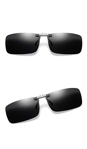 DAUCO Polarisierte Sonnenbrille Clip Nachtfahrbrille Clip Nachtsicht-Blaulichtfilter photochromes Fahren und Freien und Sport und Computer brillen clip Blendschutz UV-Schutz