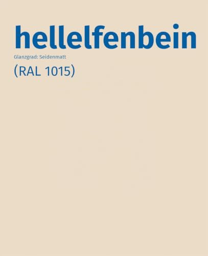 Remmers Deckfarbe hellelfenbein (RAL 1015), 0,75 Liter, Deckfarbe für innen und außen, Wetterschutzfarbe viele Untergründe, hochdeckend… – Ansicht 2