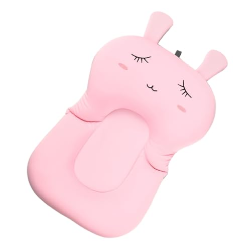 UKCOCO Almohadilla de Baño para Niña Rosa Princesa Cojín Acolchado para Bañera Soporte Ergonómico para Recién Nacidos Fácil de Limpiar y para Ducha