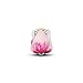 Qulmlxis Pink Tulip Flower Charms Bead for Bracelets and Necklaces Jewelry Charm for Women Valentine Mother's Day