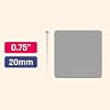 400 Pack - ScratchStix Scratch Off Stickers, DIY Scratch Cards - 3/4, Gray