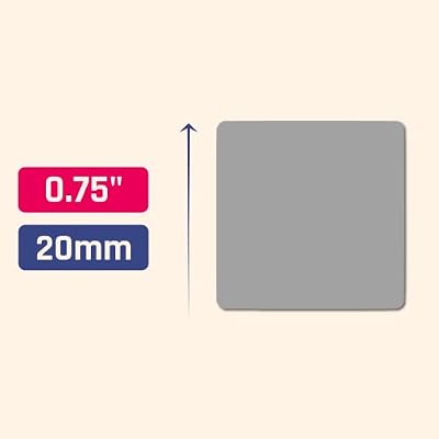 400 Pack - ScratchStix Scratch Off Stickers, DIY Scratch Cards - 3/4, Gray