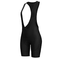 Lo.gas Fahrradhose Damen Gepolstert Mit TräGer Fahrrad TräGerhose Damen Bib Shorts Fahrradhose Schnell Trocknende StoßFeste Fahrradunterhose Mit 4d Polster Tasche Schwarz3 M