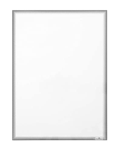 Durable 502457 Infotasche A3 statisch haftend, UV-beständig für Glasflächen, grau, 1 Stück