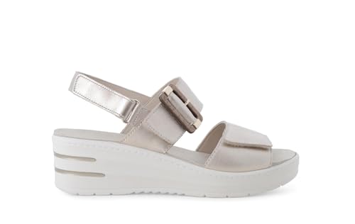 Sandale cuir platine 019227q idéale pour vos soirées d'été