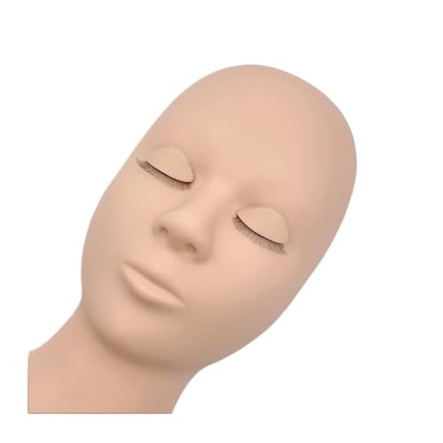 Extension cils entraînement sur tête mannequin plat effet réaliste
