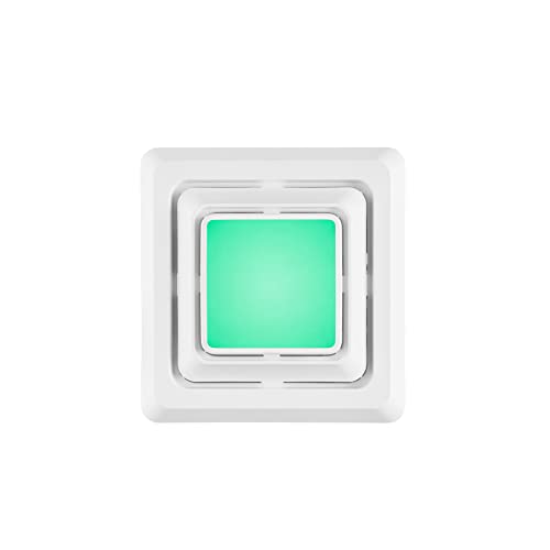 Image of Broan-NuTone FG600RGBS Customizable Color Changing LED Cover /Grille for Bathroom Fans, Easy DIY Install, Smart Phone App, Bright White