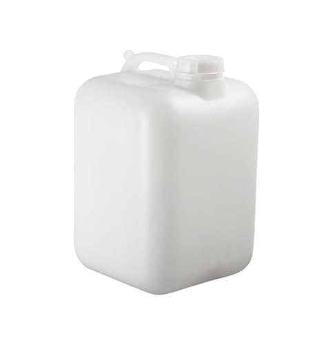 FastRack 6 Gallon Hedpak Water Container with Screw Cap | Single BPA-Free Food-Grade HDPE Jug | Leak-Resistant | White | For Brewing Fermentation & Water Storage