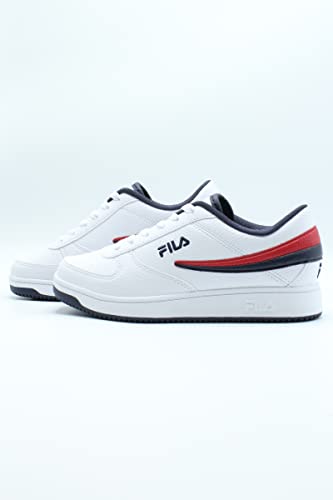 Fila Boys' A-Low Comfort Sneaker, White Navy, 1 Us Little Kid #TOP1