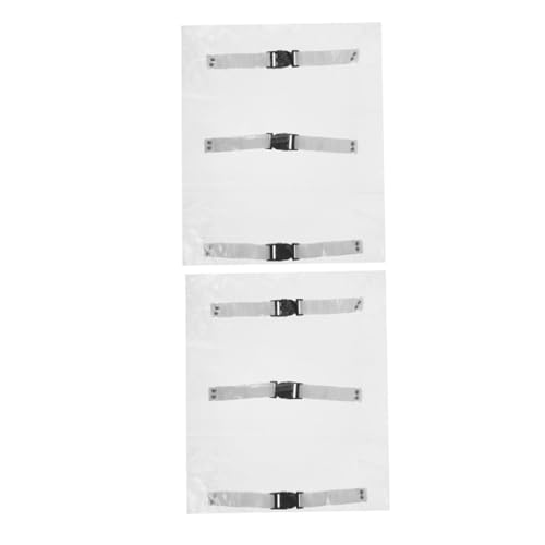 TOBBOMEY 2個透明でエレガントな椅子足プロテクター 滑り止め付き防水カバー 伸縮バンド採用 歯科用チェア サロンチェア脚パッド 椅子脚カバーで清潔維持