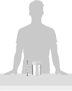 simplehuman Mini Countertop Trash Can, 1.5L / 0.4 Gallon Compact Vanity Trash Can, Balanced Swing Lid, Brushed Stainless Steel (Pack of 6)