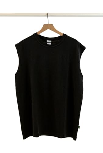 Men's Sleeveless Hemp Shirt – Organic Cotton Muscle Tank Top – Durable Breathable Eco-Friendly Workout & Casual Shirt3