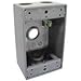 Bell Outdoor 5321-0 Gray Single Gang Weatherproof Box